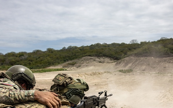 22nd MEU (SOC) | Machine Gun Range with Ecuadorian Marines