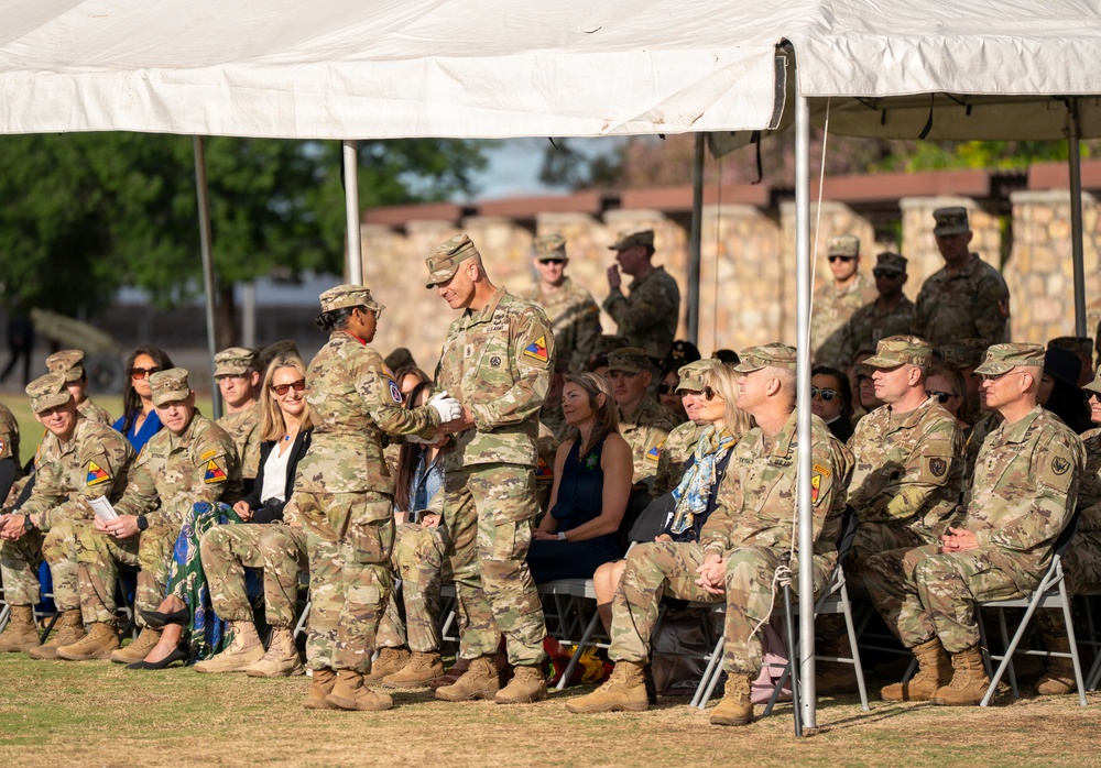 1AD farewells senior enlisted leader, welcomes incoming