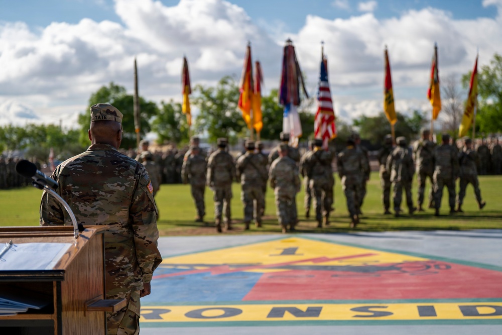 1AD farewells senior enlisted leader, welcomes incoming