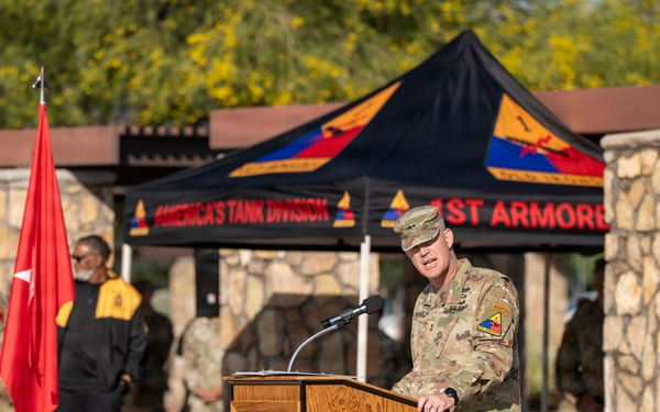 1AD farewells senior enlisted leader, welcomes incoming