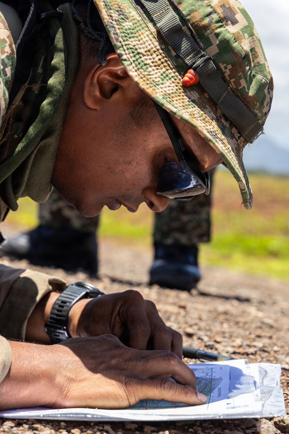 International Soldiers Practice Land Navigation During PLFTRC