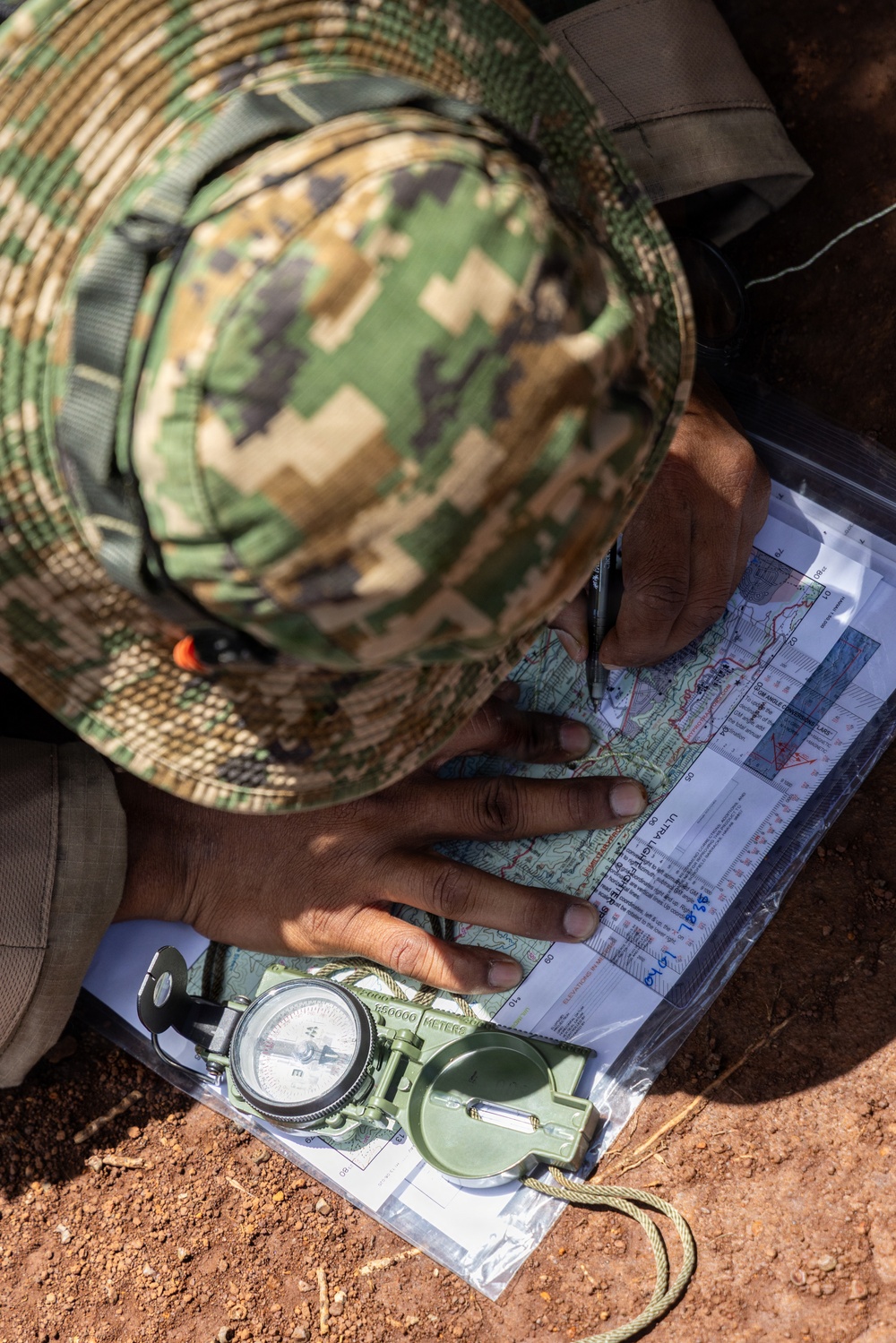 International Soldiers Practice Land Navigation During PLFTRC