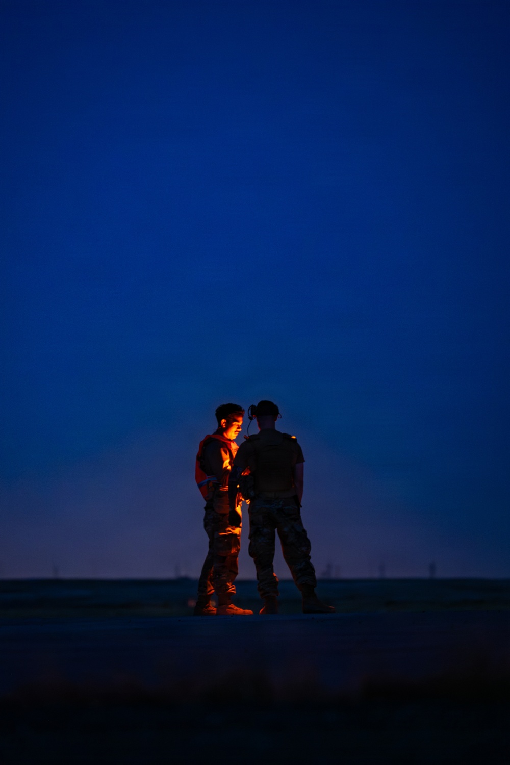 Airmen Perform Evening A-10 Thunderbolts Hot Pit Refueling