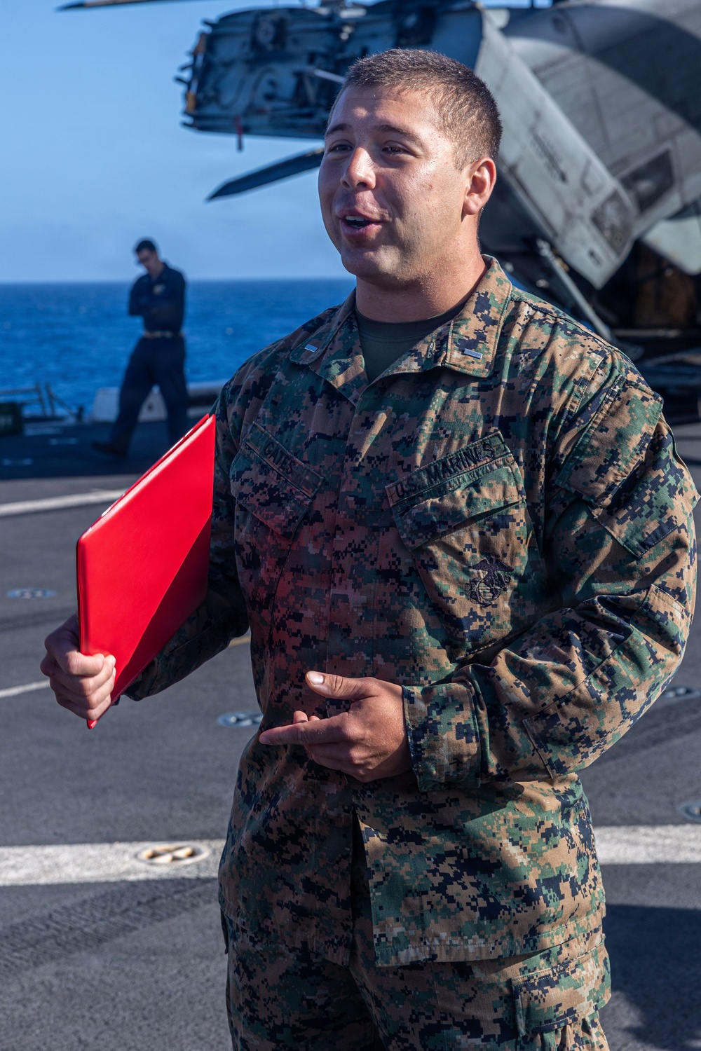 BLT 3/5 Marines gets Promoted Aboard USS Portland