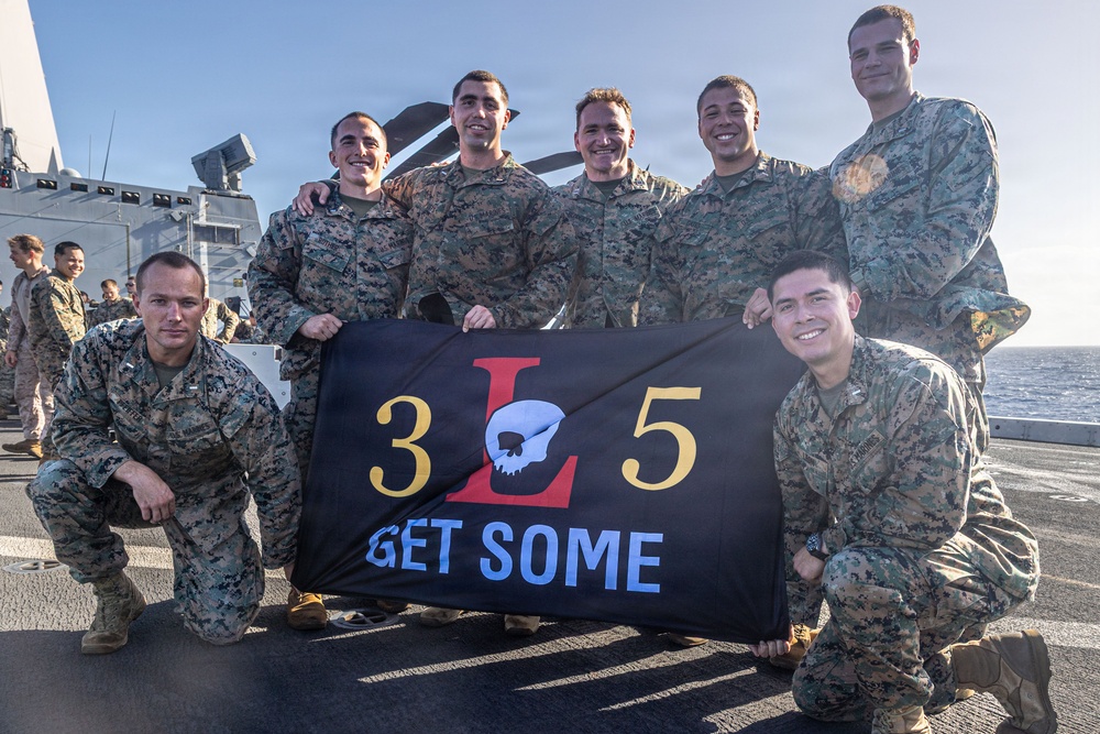BLT 3/5 Marines gets Promoted Aboard USS Portland