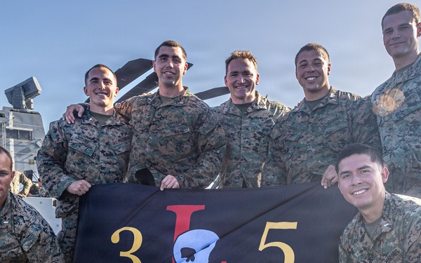 BLT 3/5 Marines gets Promoted Aboard USS Portland