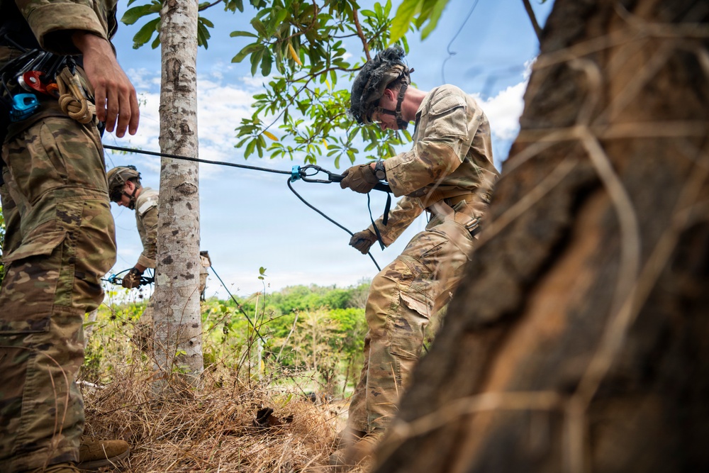 Balikatan 2026: Balikatan 2026: U.S., AFP Soldiers rappel in jungle school