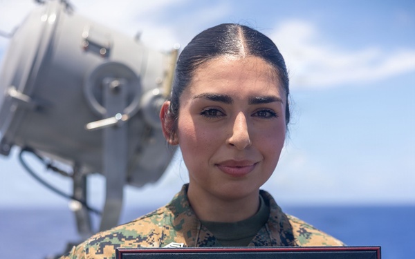 BLT 3/5 Marines gets Promoted Aboard USS Portland
