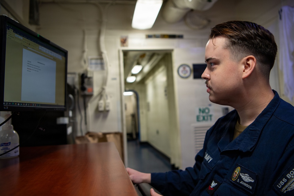 Boxer Sailors Conduct Daily Operations
