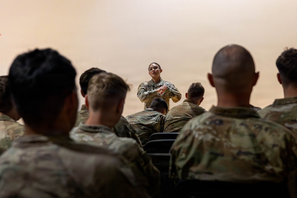 U.S. Army Public Affairs Officer Conducts Media Brief in Lithuania