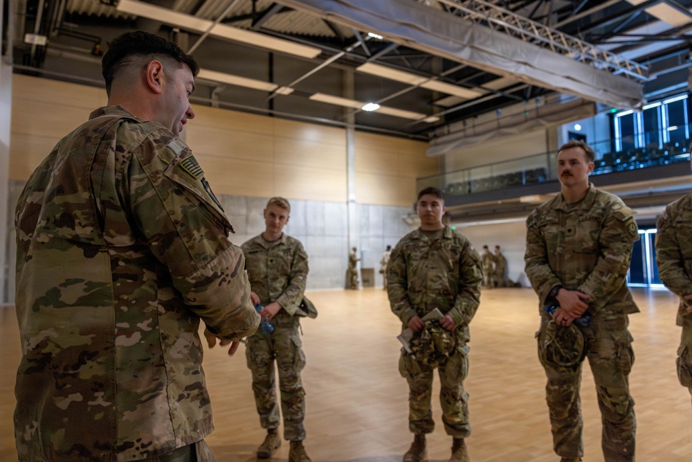 U.S. Army Public Affairs Officer Conducts Media Brief in Lithuania