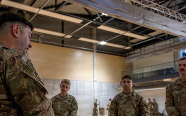 U.S. Army Public Affairs Officer Conducts Media Brief in Lithuania