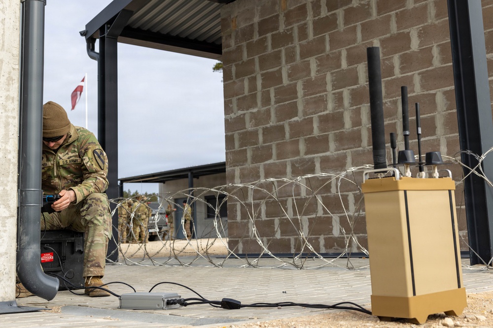 U.S. Soldier Operates a Titan V3 C-UAS in Latvia
