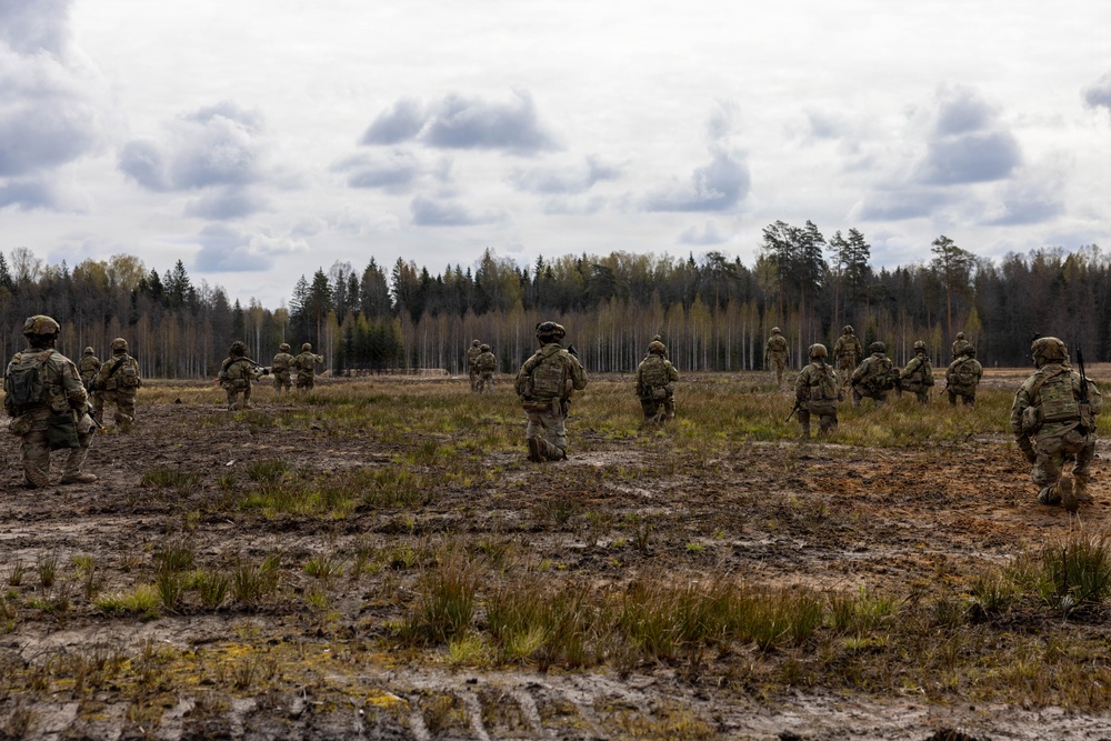 U.S. Soldiers Conduct Live-Fire Exercise in Latvia