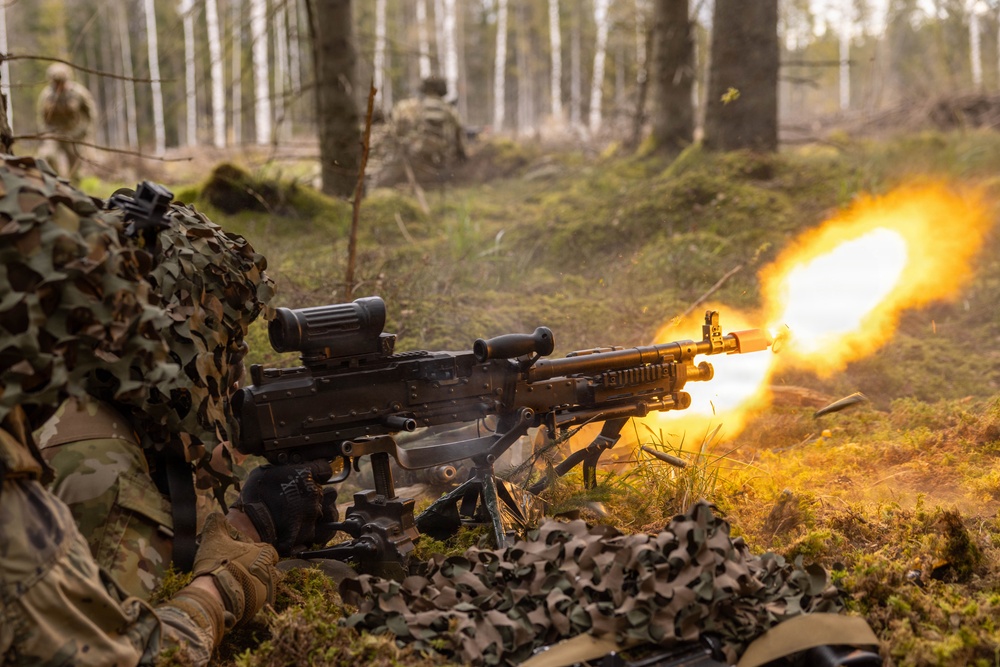 U.S. Soldiers Conduct Live-Fire Exercise in Latvia