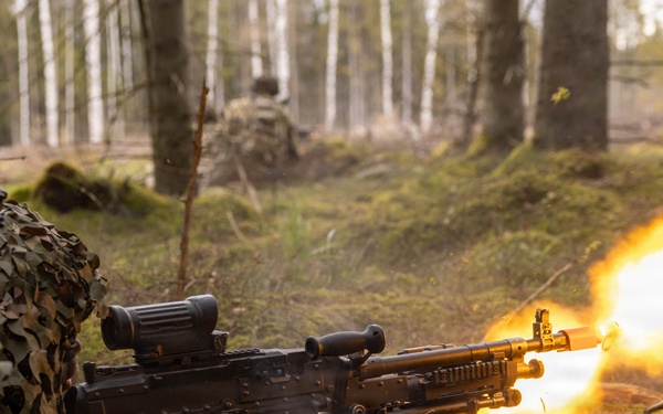 U.S. Soldiers Conduct Live-Fire Exercise in Latvia