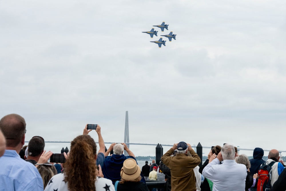 U.S. Navy Blue Angels practice for 2026 Charleston Airshow
