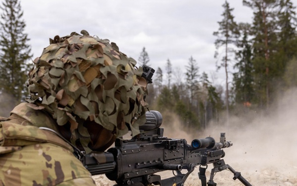 U.S. Soldiers Conduct Live-Fire Exercise in Latvia