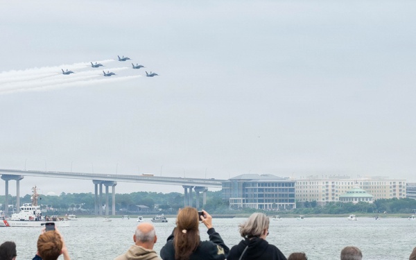 U.S. Navy Blue Angels practice for 2026 Charleston Airshow