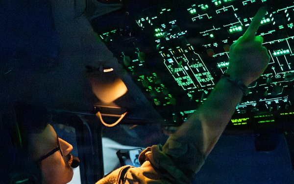 C-17 Globemaster III performs cargo operations within the CENTCOM AOR