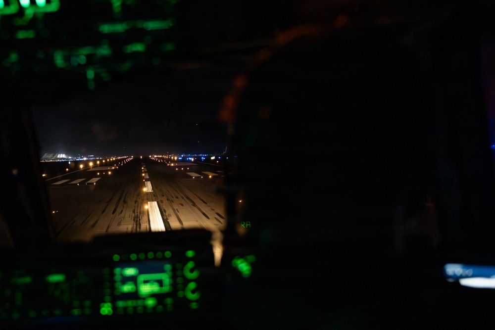 C-17 Globemaster III performs cargo operations within the CENTCOM AOR