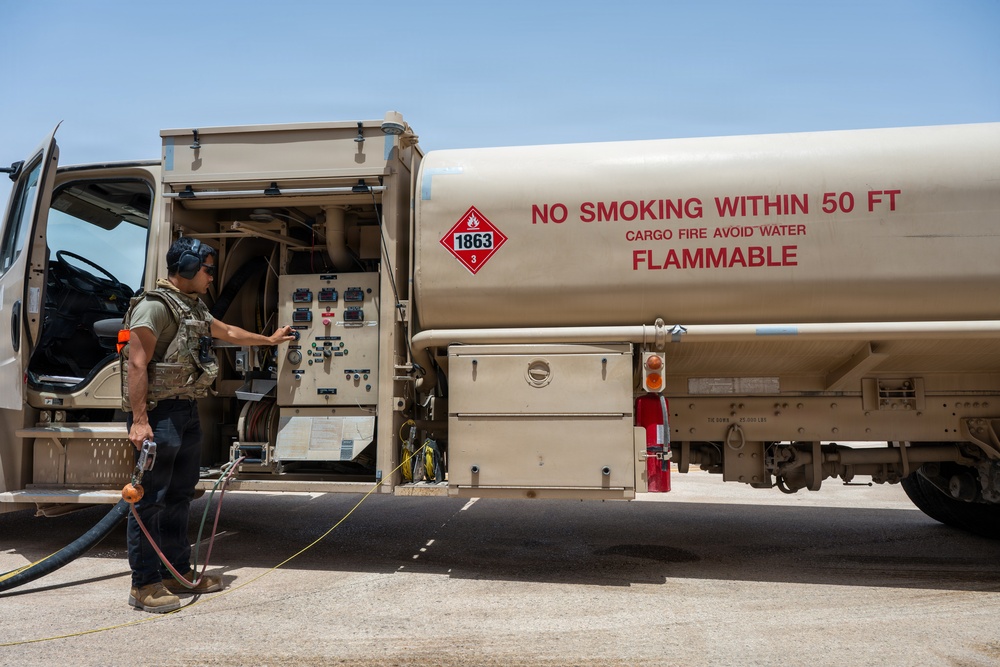 C-17 Globemaster III performs cargo operations within the CENTCOM AOR