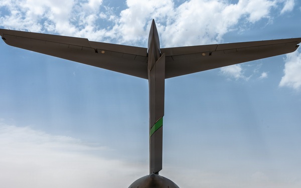 C-17 Globemaster III performs cargo operations within the CENTCOM AOR