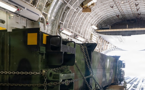 C-17 Globemaster III performs cargo operations within the CENTCOM AOR