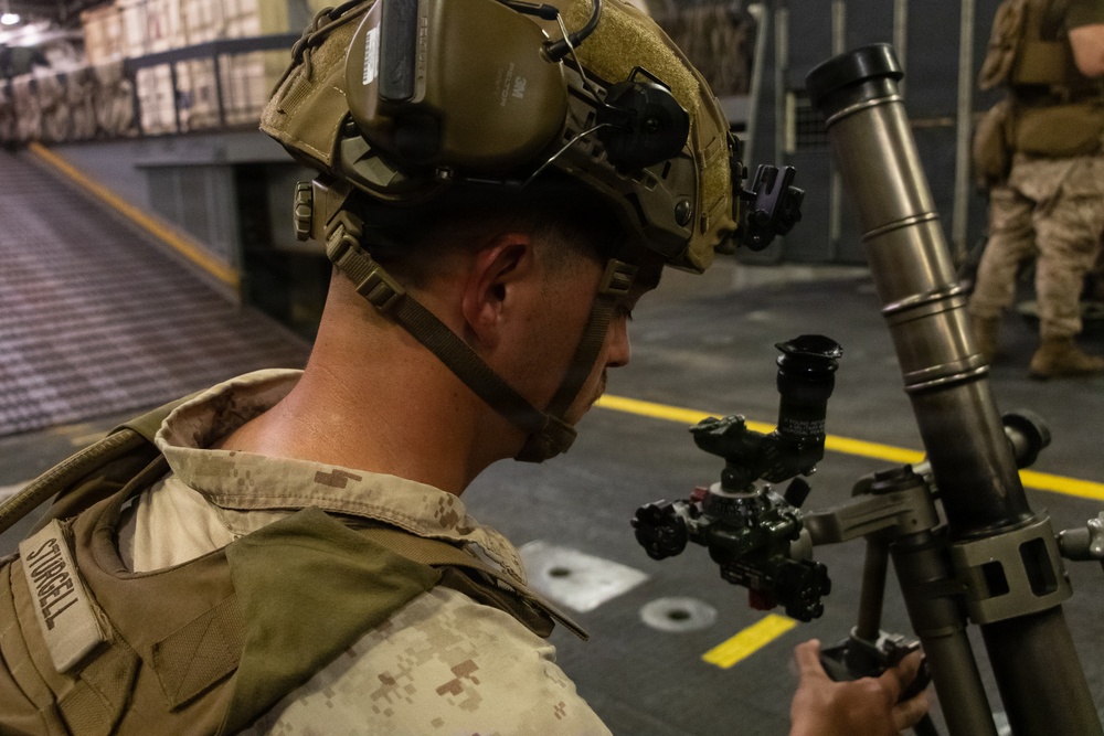 USS Portland Marines Conduct Routine Operations