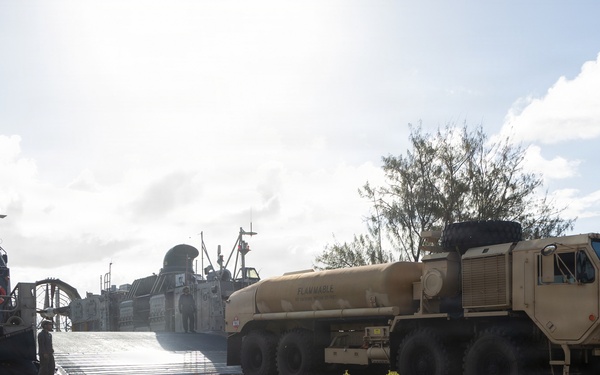 Assault Craft Unit 5 Sailors Conduct Fuel Vehicle Transport
