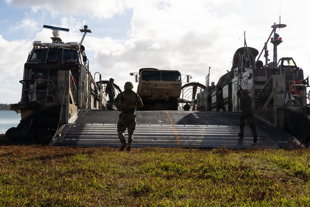 Assault Craft Unit 5 Sailors Conduct Fuel Vehicle Transport