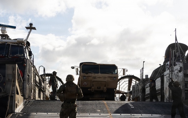 Assault Craft Unit 5 Sailors Conduct Fuel Vehicle Transport
