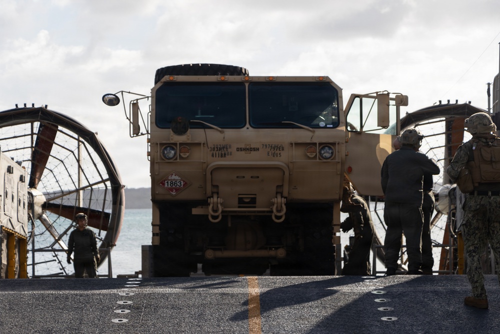 Assault Craft Unit 5 Sailors Conduct Fuel Vehicle Transport