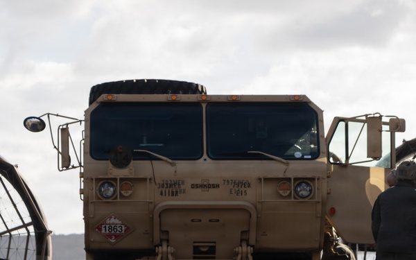 Assault Craft Unit 5 Sailors Conduct Fuel Vehicle Transport