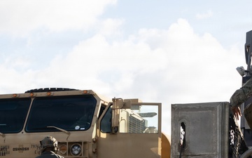 Assault Craft Unit 5 Sailors Conduct Fuel Vehicle Transport