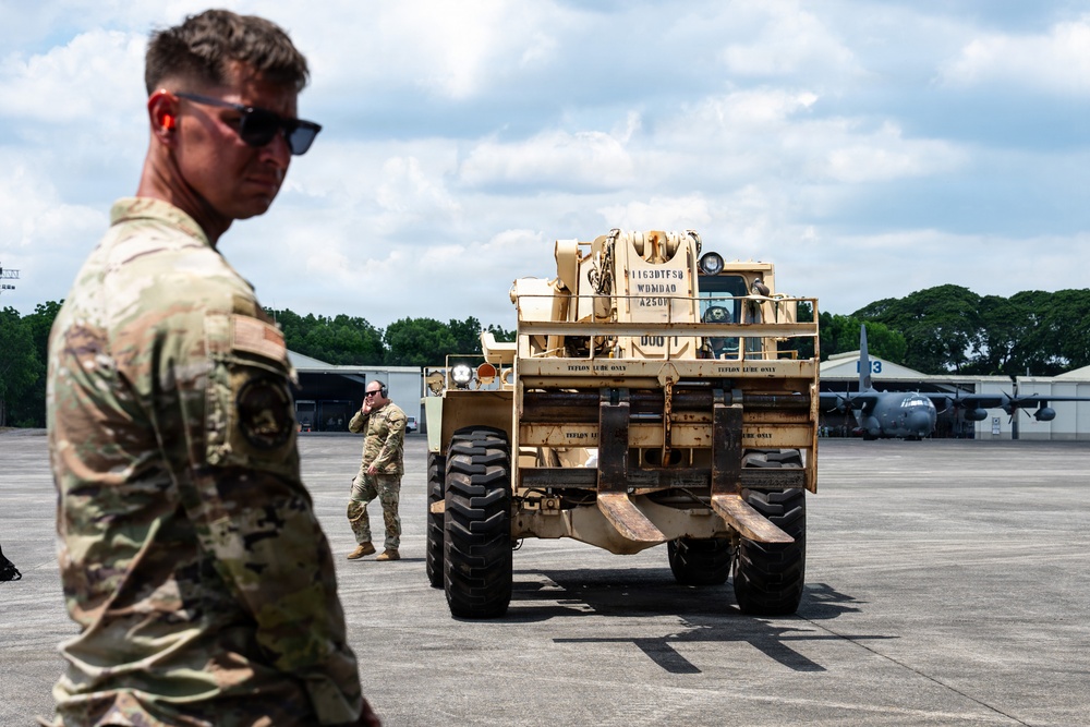 Balikatan 2026: 317th AW, USARPAC airlift HIMARS missile pod to Palawan, Philippines