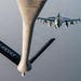 KC-135 Stratotanker performs aerial refueling operations in the U.S. Central Command area of responsibility