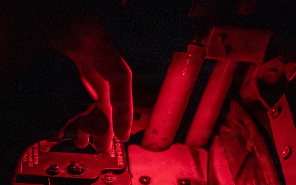 KC-135 Stratotanker performs aerial refueling operations in the U.S. Central Command area of responsibility