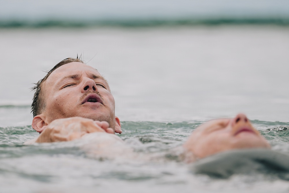 22nd MEU (SOC) | India Co. Open Water Swim Rescues