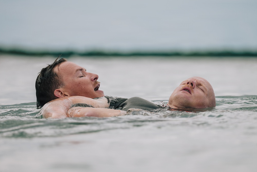 22nd MEU (SOC) | India Co. Open Water Swim Rescues