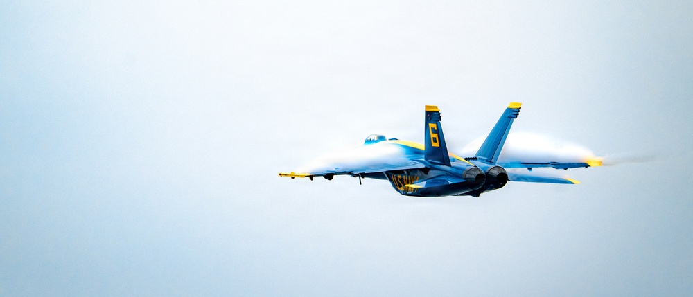 U.S. Navy Blue Angels practice for the 2026 Charleston Airshow