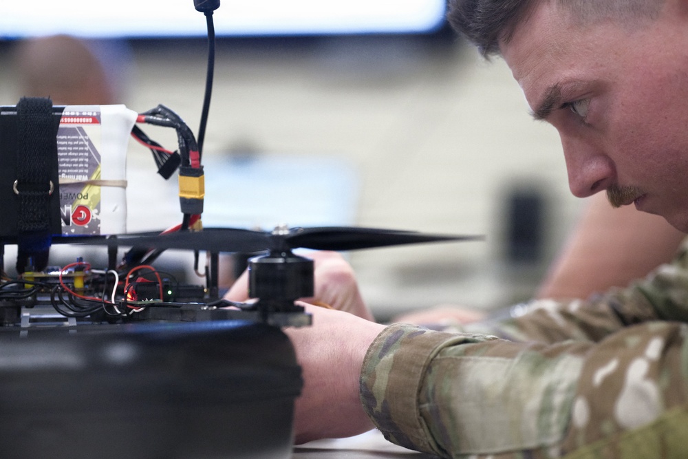 Soldiers of D Co, 1BEB launch the Diehard One-Way Strike Drone Experimentation Series