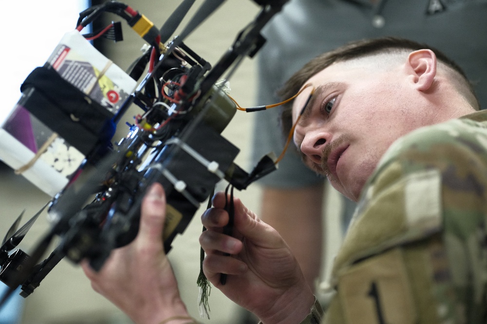 Soldiers of D-Co, 1BEB launch the Diehard One-Way Strike Drone Experimentation Series