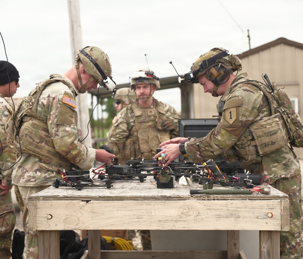 Soldiers of D-Co, 1BEB launch the Diehard One-Way Strike Drone Experimentation Series
