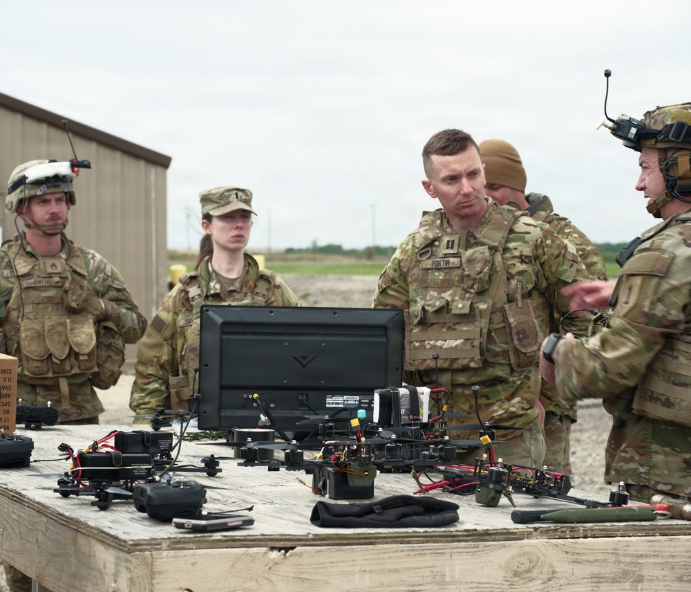 Soldiers of D-Co, 1BEB launch the Diehard One-Way Strike Drone Experimentation Series