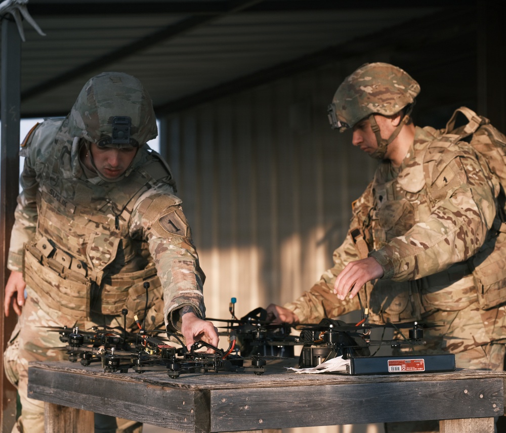 Soldiers of D-Co, 1BEB launch the Diehard One-Way Strike Drone Experimentation Series