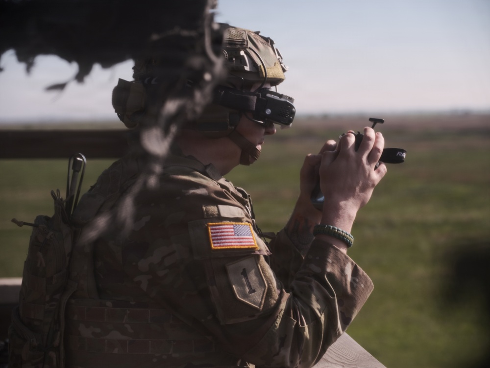 Soldiers of D-Co, 1BEB launch the Diehard One-Way Strike Drone Experimentation Series