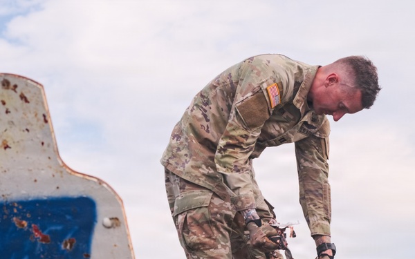 Soldiers of D-Co, 1BEB launch the Diehard One-Way Strike Drone Experimentation Series
