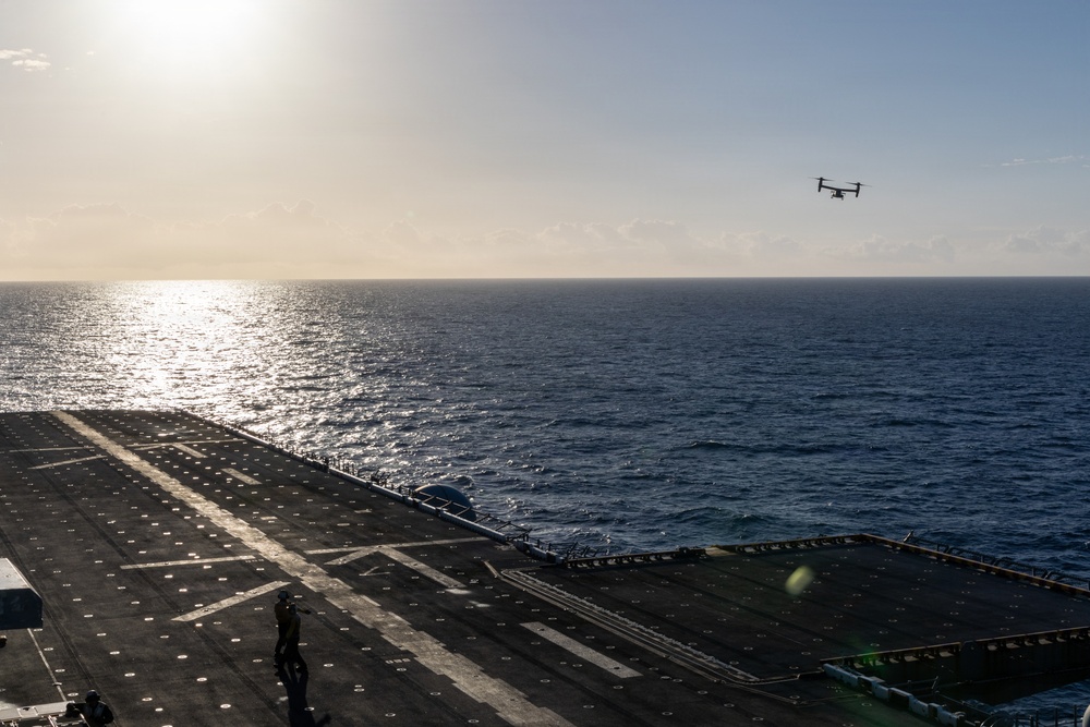 22nd MEU (SOC) | Flight Operations aboard USS Iwo Jima