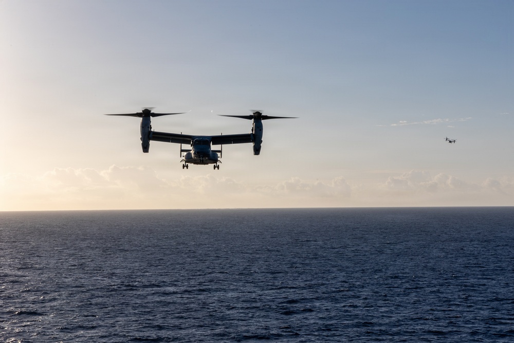 22nd MEU (SOC) | Flight Operations aboard USS Iwo Jima
